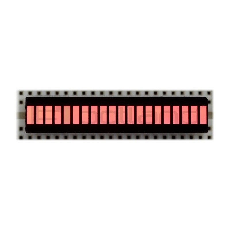 LED display ruler LN-BP020HR - 20-segment - red