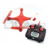Quadrocopter drone OverMax X-Bee drone 3.1 Plus 2.4GHz with camera - red - 34cm + 2 additional batteries - zdjęcie 2