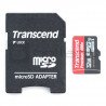 Transcend Premium 400x microSD 32GB 60MB/s UHS-I Class 10 memory card with adapter - zdjęcie 2