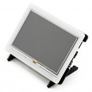 Resistive touch screen TFT LCD display 5" (B) 800x480px HDMI + USB Rev 2.1 for Raspberry Pi 3/2/Zero + housing black and white