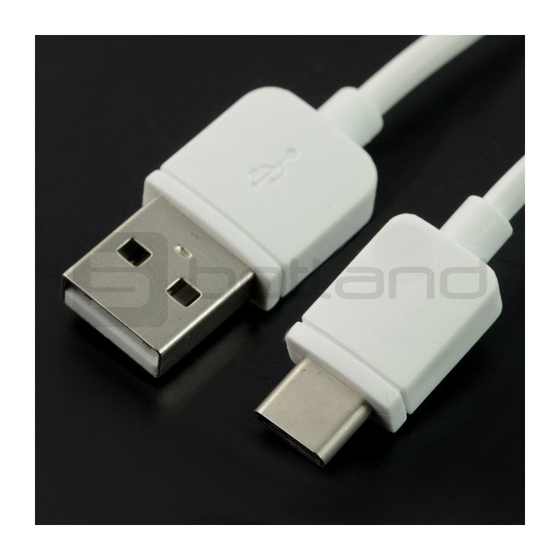 Kabel USB - USB typu C 1m - biały