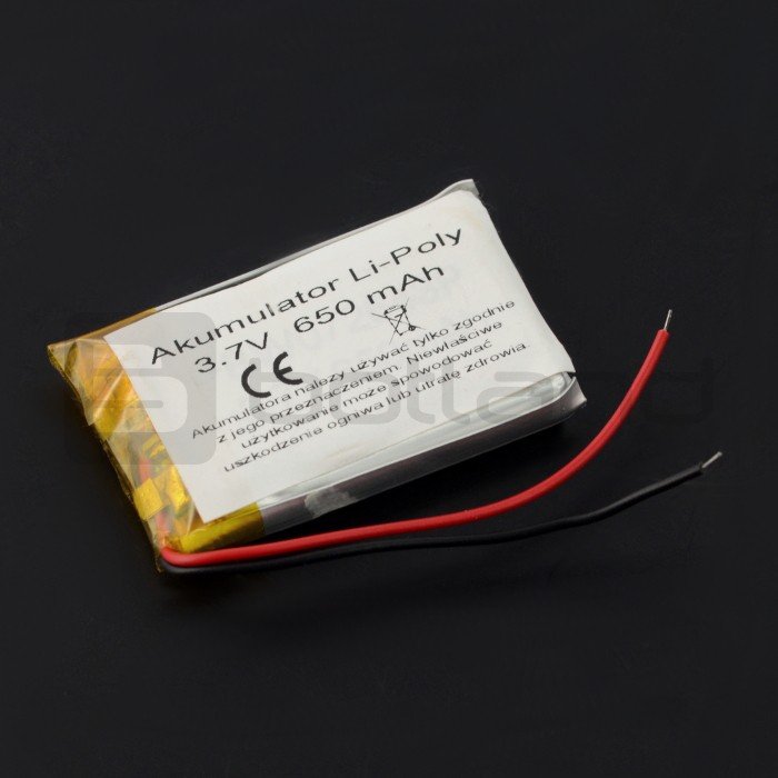 Battery Li-Pol 650mAh 3.7V