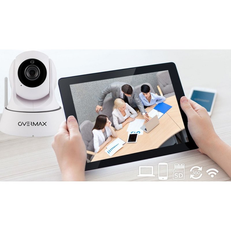 IP OverMax CamSpot 3.3 indoor 720p WiFi camera - PTZ - black