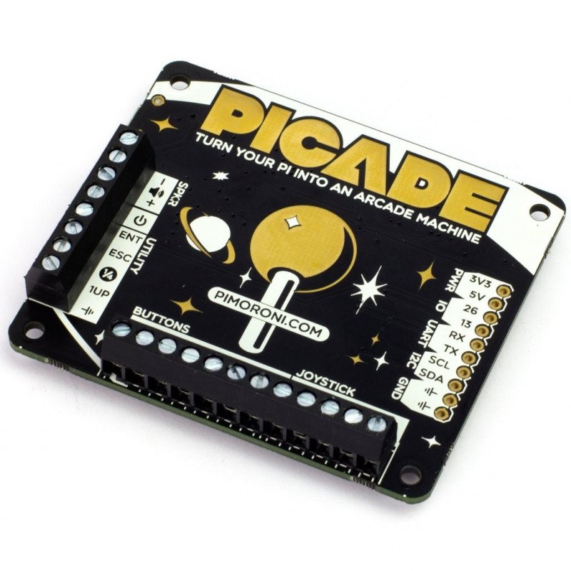 Picade HAT - retro console - cap for Raspberry Pi