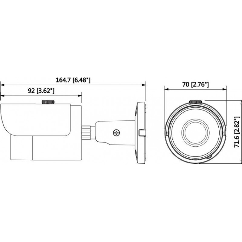 Dahua IP camera IPC-HFW1220SP-0280B PoE 1080p IP67
