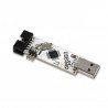 An AVR programmer ISP USBasp compatible + ribbon IDC - white - zdjęcie 2