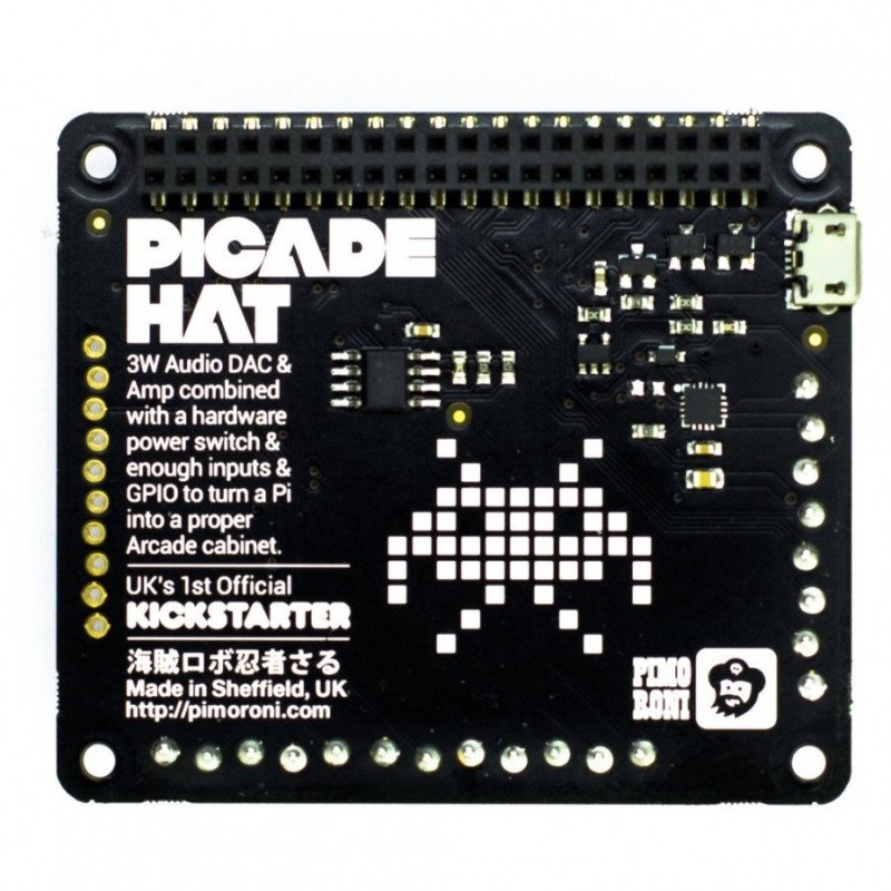 Picade set - retro console - cap for Raspberry Pi + accessories