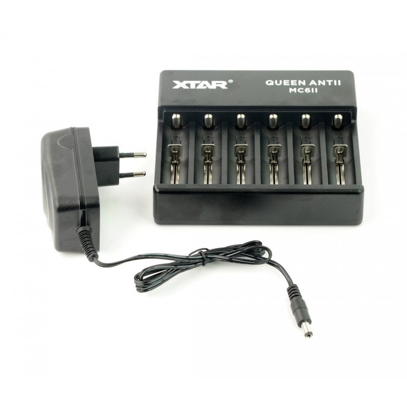 Li-Ion battery charger - XTAR MC6 II - AA, AAA 1-6 pcs.