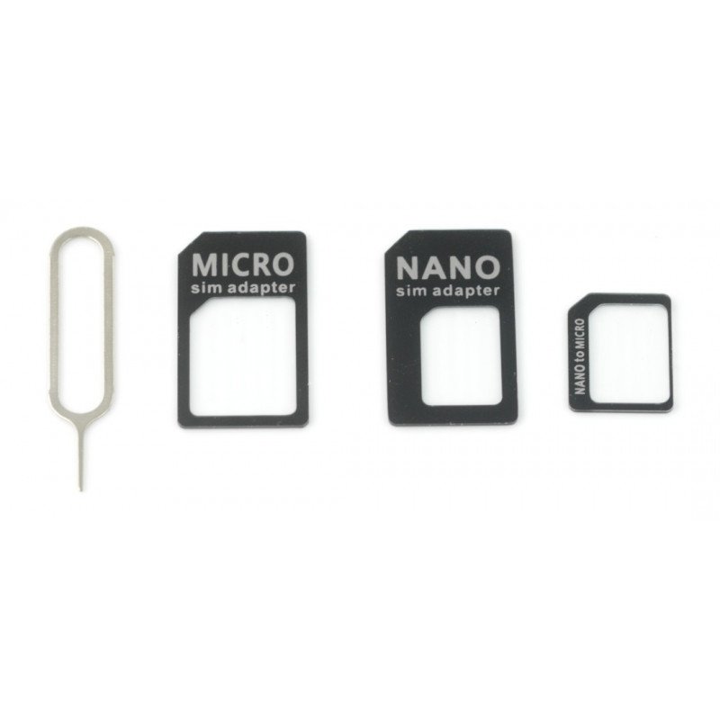 Adapter do kart micro i nano SIM czarny