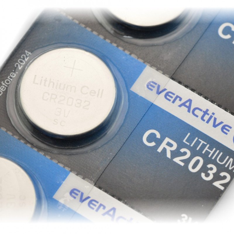 Lithium battery CR2032 3V EverActive - 5pcs.
