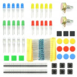 Electronic components set AM402 + breadboard 400 Botland - Robotic