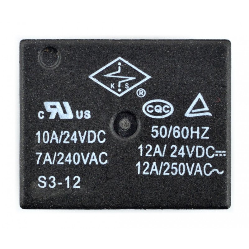 S3-12-12A Relay - coil 12V, contacts 12A/240VAC