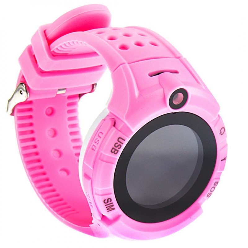 Watch Phone Kids with GPS/WIFI Locator - Pink