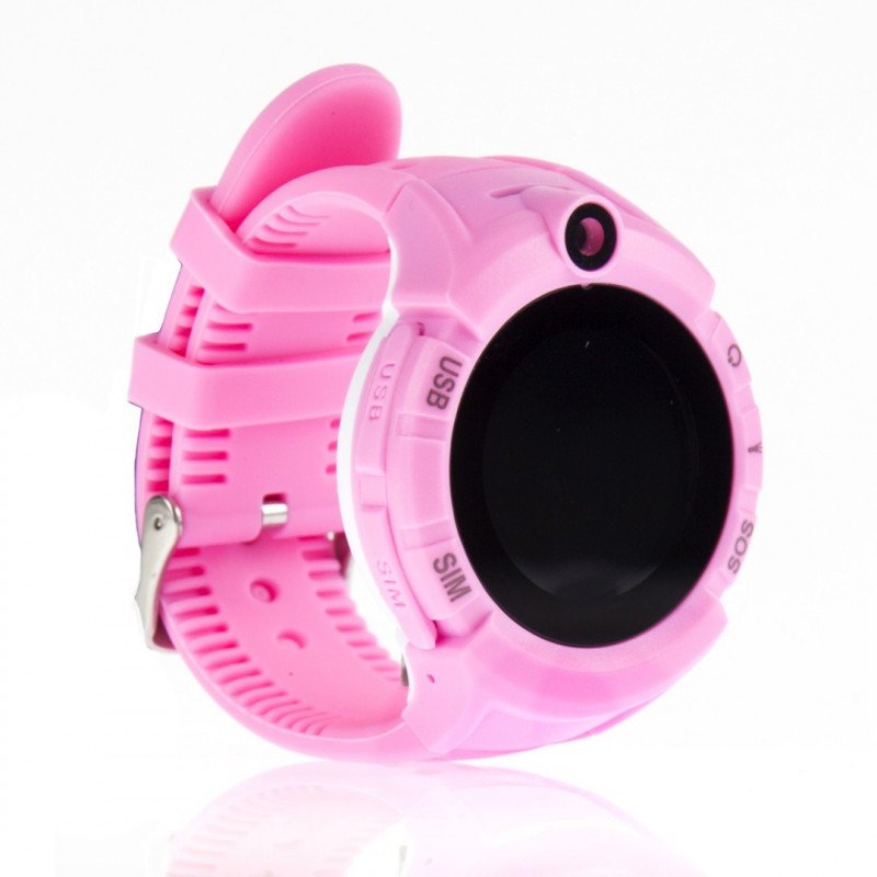 Watch Phone Kids with GPS/WIFI Locator - Pink