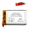 Battery Li-Pol Akyga 850mAh 1S 3.7V - JST-BEC connector + socket - zdjęcie 1