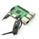 Przewód microUSB B - A z włącznikiem - 0,8m Przewód microUSB B - A z włącznikiem - 0,8m
