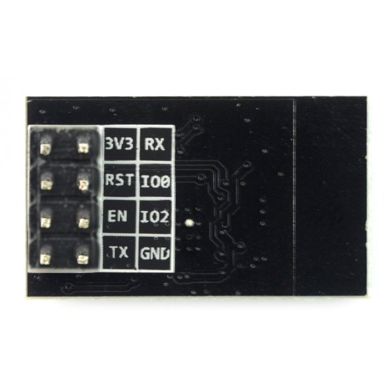 WiFi module ESP-01 ESP8266 Black - 3 GPIO, 1MB, PCB antenna