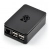 Set of 3 Raspberry Pi B+ wi-fi + case RS Pro Plus with cover - black - zdjęcie 4