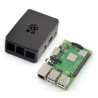 Set of 3 Raspberry Pi B+ wi-fi + case RS Pro Plus with cover - black - zdjęcie 1