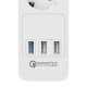 Power strip with protection - 3 sockets + 3USB with QuickCharge3.0 - BlitzWolf BW-PS1 Power strip with protection - 3 sockets + 3USB with QuickCharge3.0 - BlitzWolf BW-PS1