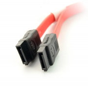 Kabel sata data III (6GB/S) F/F 50cm - czerwony
