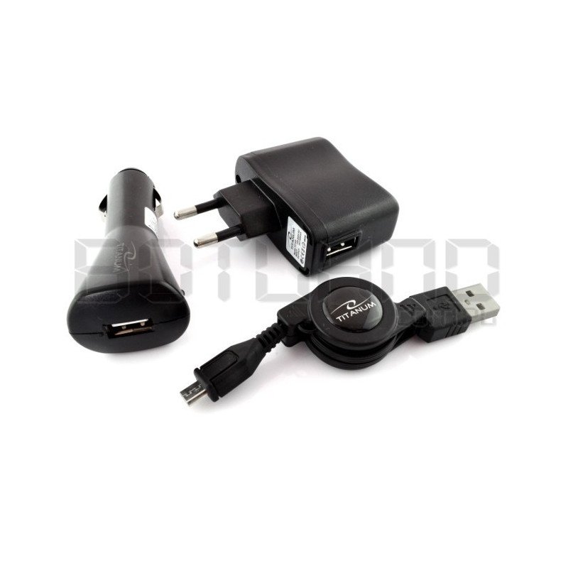 Power supply kit - AC / DC / USB / MicroUSB 1A EZ-116 chargers