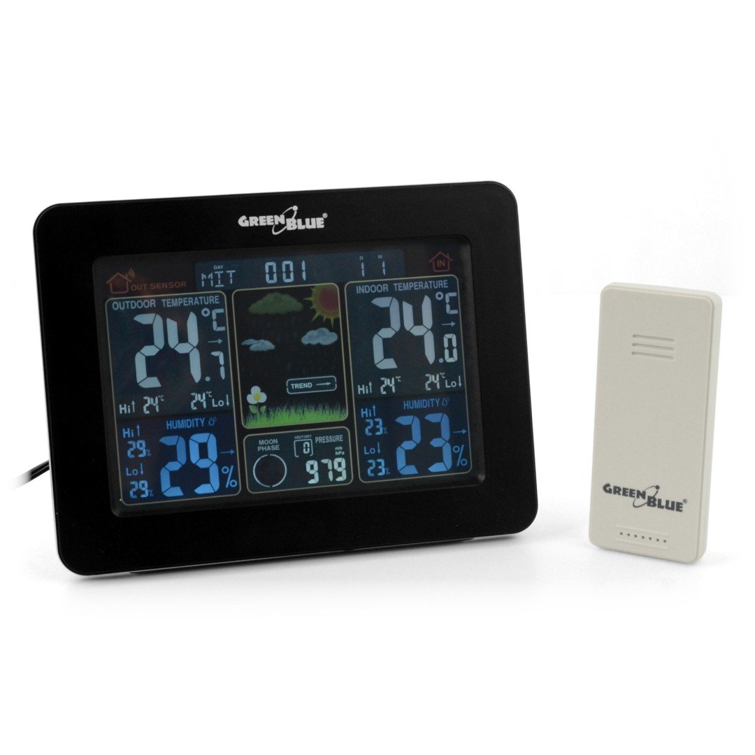 Green Blue GB523 WiFi Weather Station with outdoor sensor