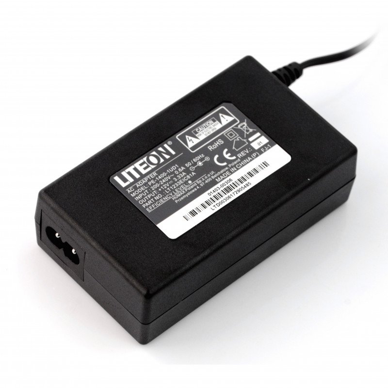 LiteOn PE-1400-1UD1 12V 3.33A DC Switch Mode Power Supply PE-1400-1UD1 - 5.5 / 2.1mm DC plug