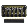 PiMoroni Micro Dot pHAT - 6 LED matrices 5x7 - shield for Raspberry Pi - green - zdjęcie 2