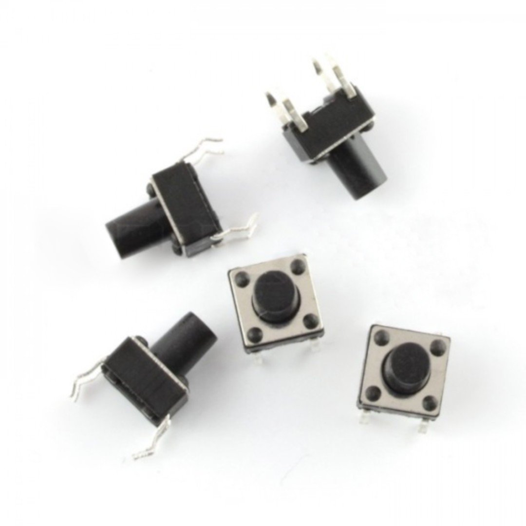 Tact Switch 6x6mm/8mm DIP - 5pcs.