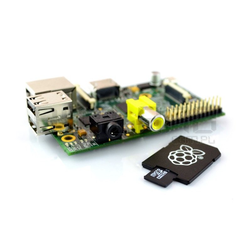 Raspberry Pi Model B 512MB RAM with memory card + system