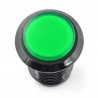 Arcade Push Button 3.3cm - black with green lighting - zdjęcie 1