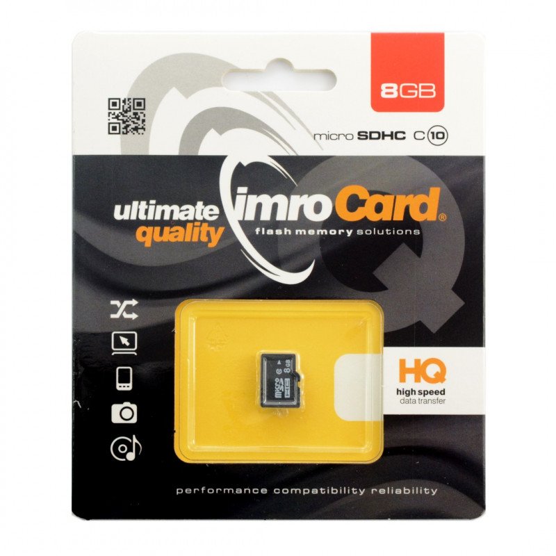 Memory card Imro Ultimate Quality microSD 8GB 30MB/s class 10