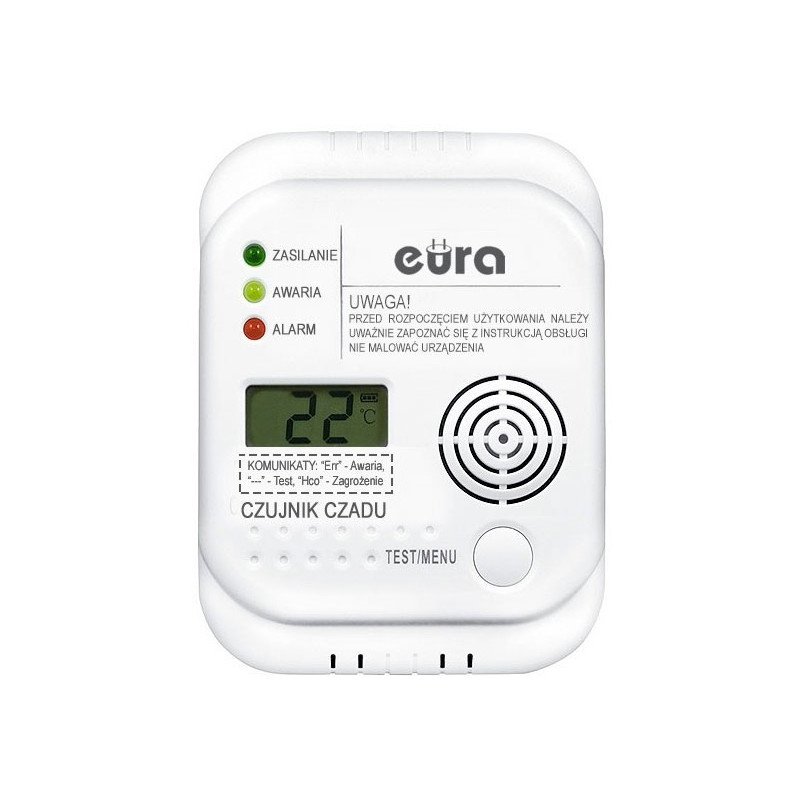 Eura-tech Eura CD-65A4 - carbon monoxide CO sensor LCD 4,5V DC