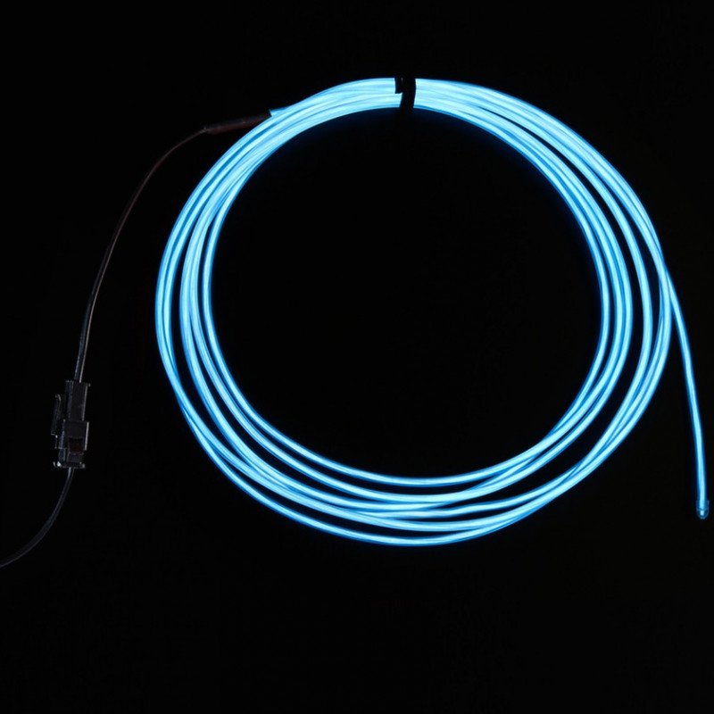 High Brightness White Electroluminescent (EL) Wire 2,5m