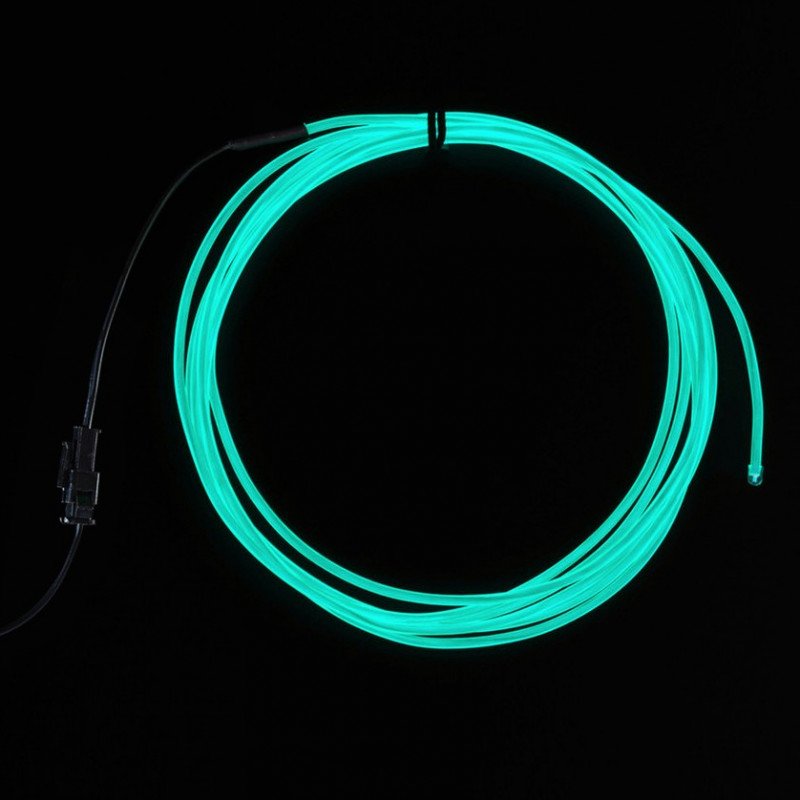 High Brightness Aqua Electroluminescent (EL) Wire 2,5m