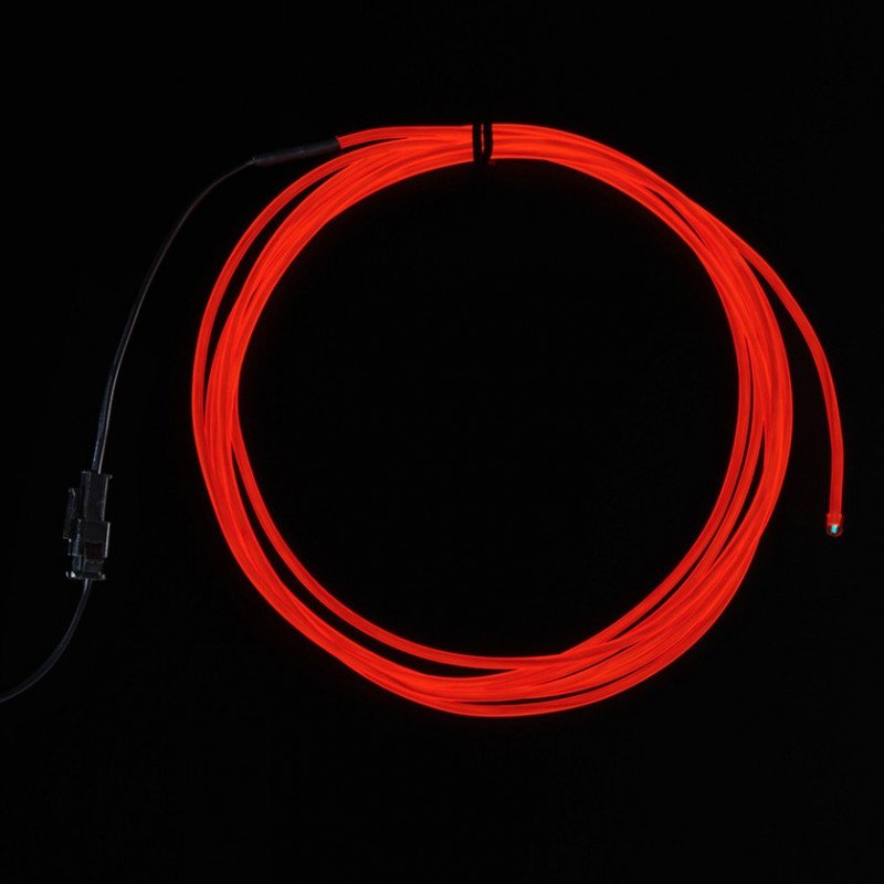 High Brightness Red Electroluminescent (EL) Wire - 2,5m