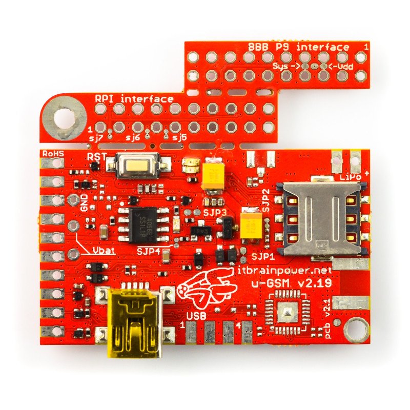 LTE/GSM module- u-GSM shield v2.19 EG91E - for Arduino and Raspberry Pi - u.FL connector