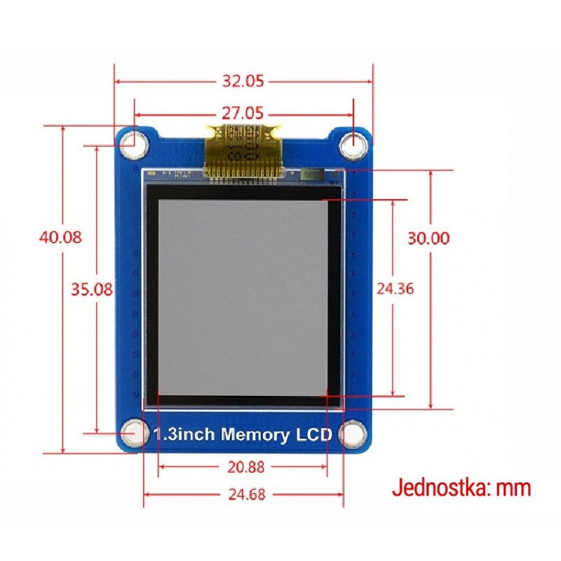 Bicolor LCD 1,3inch 144x168 with embeded memory