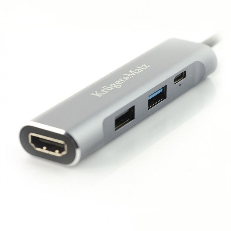 Adapter (HUB) USB Type C to HDMI / USB 3.0 / USB 2.0 / C port
