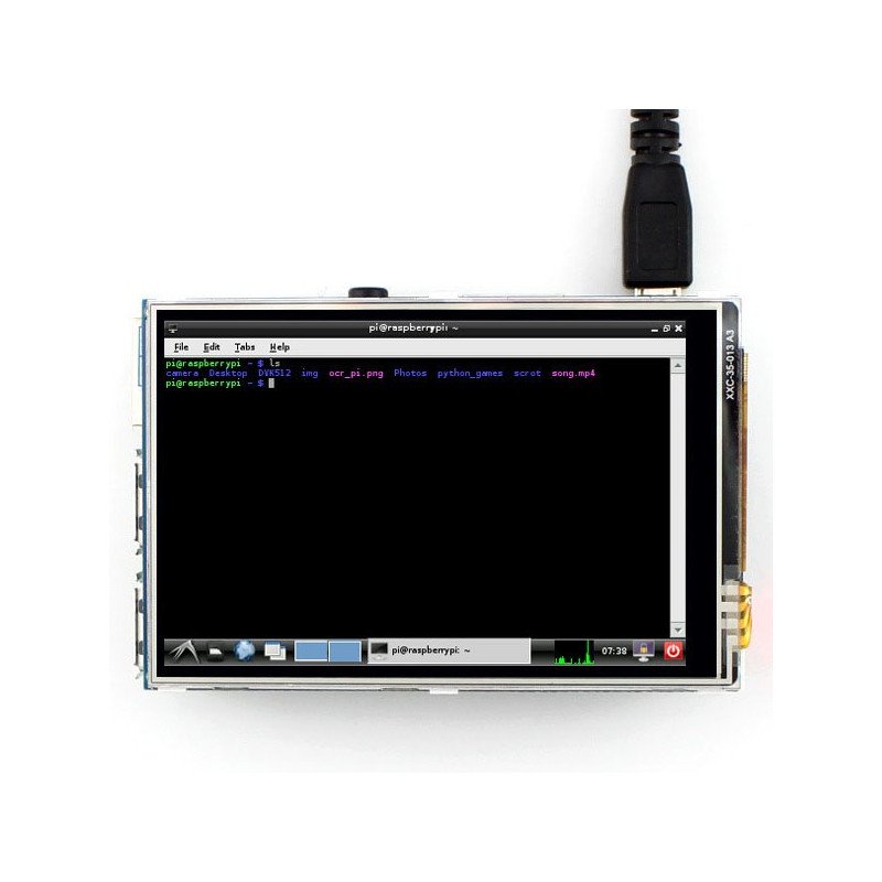 Touch screen - resistance LCD TFT 3.5'' 320x480px GPIO for Raspberry Pi