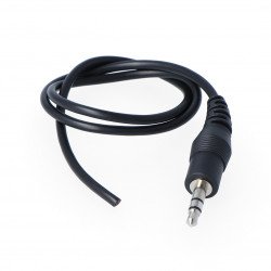 Male Jack 3.5 stereo, with a cable length of 0.4 m