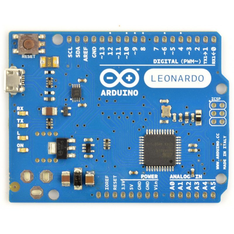 Arduino Leonardo is a low profile