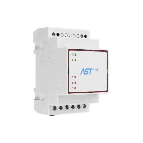 ASTmidi - street lighting controller with GPS antenna - 3x output