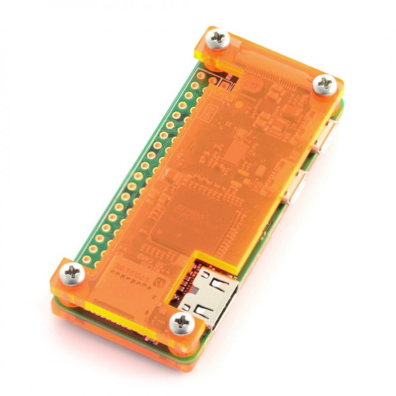 Raspberry Pi Zero Case - Fluo Open - orange