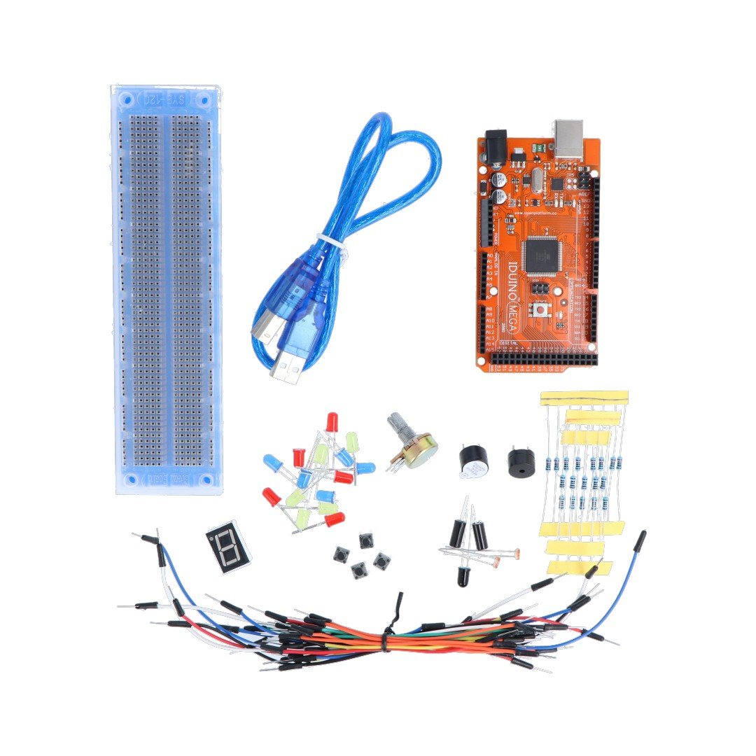 Set of electronic components for Arduino + Iduino Mega KTS16