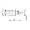 Banana socket - black - 4mm Banana socket - black - 4mm - zdjęcie 3
