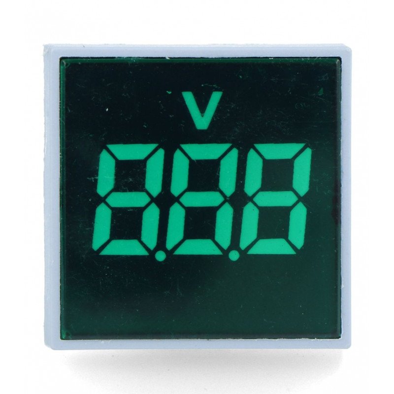 Digital voltmeter 32 x 32 mm LED green