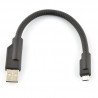 Kabel USB - Micro USB 20cm "sztywny" - zdjęcie 3