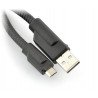 Kabel USB - Micro USB 45cm "sztywny" - zdjęcie 2